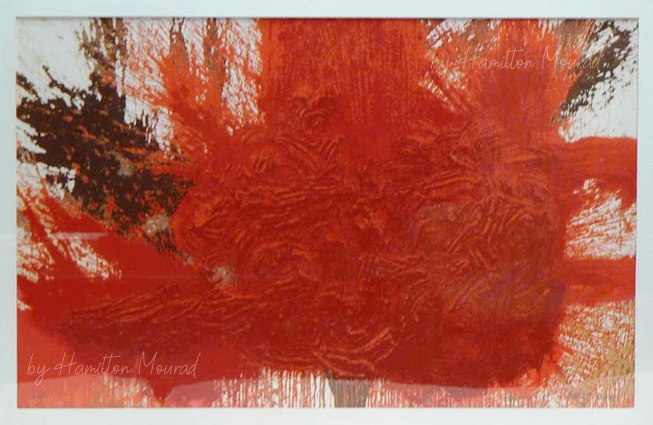 Untitled (Schüttbild), hand signed: Hermann Nitsch, 1993 1