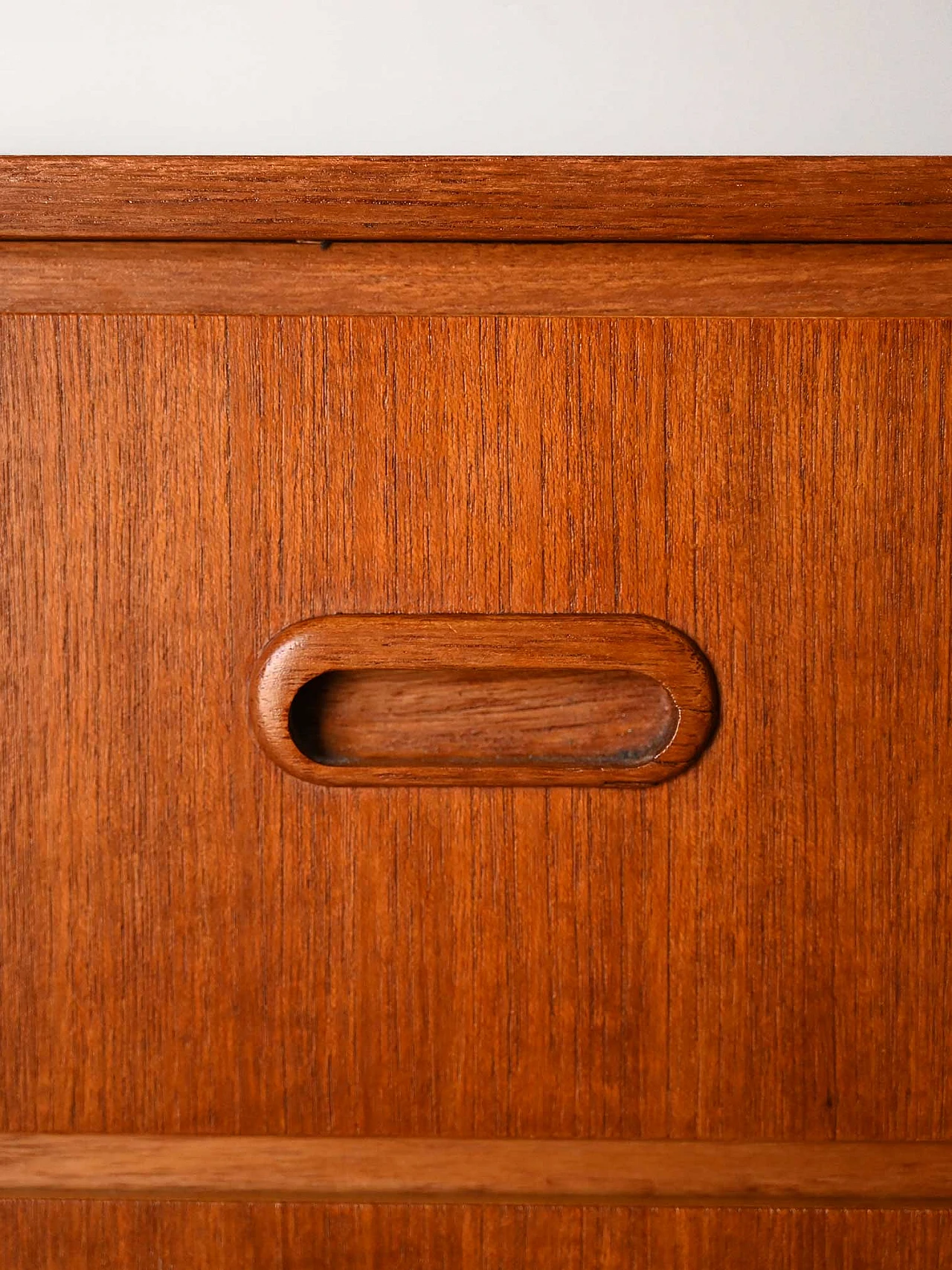 Scandinavian vintage cabinet with door and drawers 7