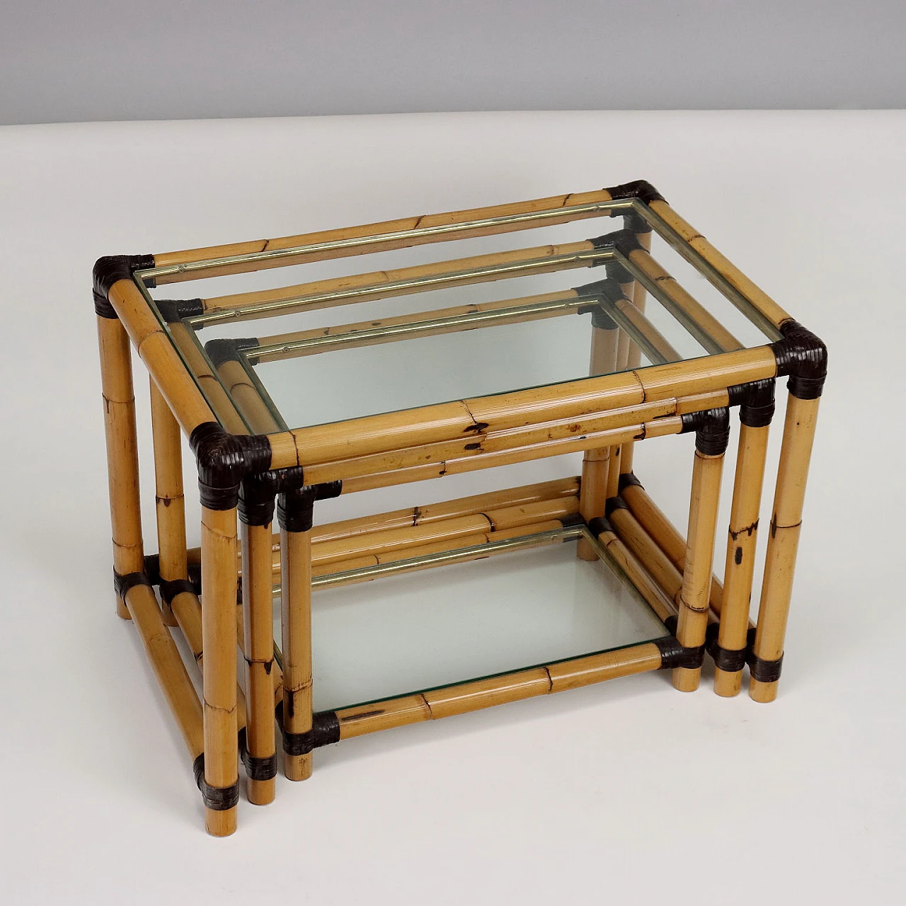 3 Tavolini a nido di Fabrizio Smania per Studio Smania Interni, anni '80 4