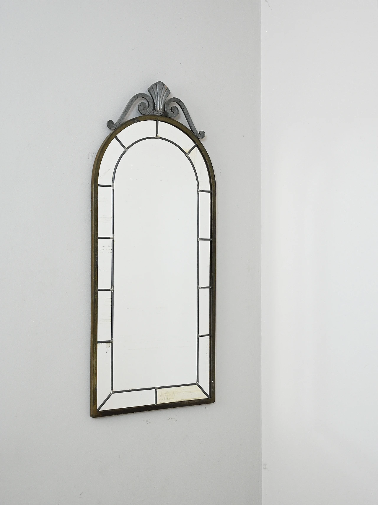 1950s Nordic metal mirror – Vintage design 1