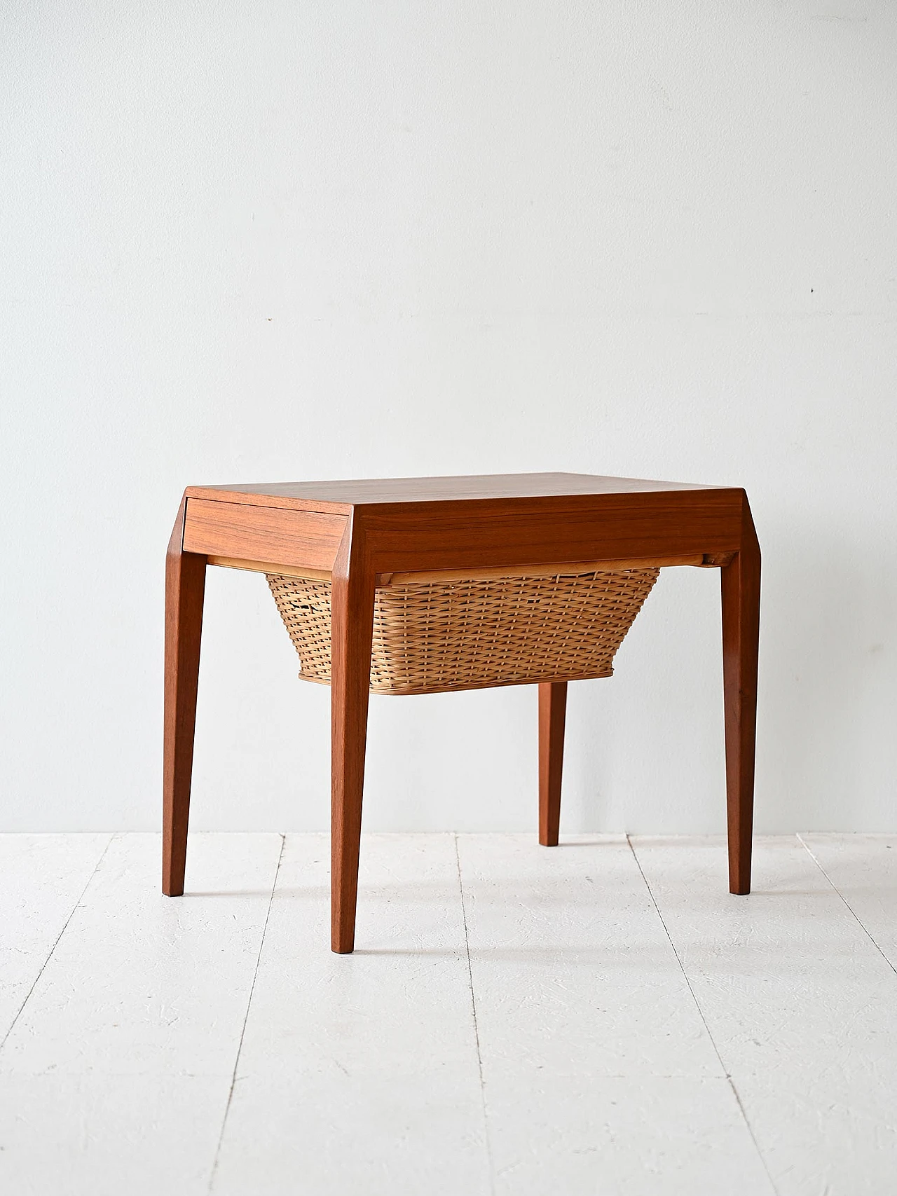 Vintage wool table by Severin Hansen 3