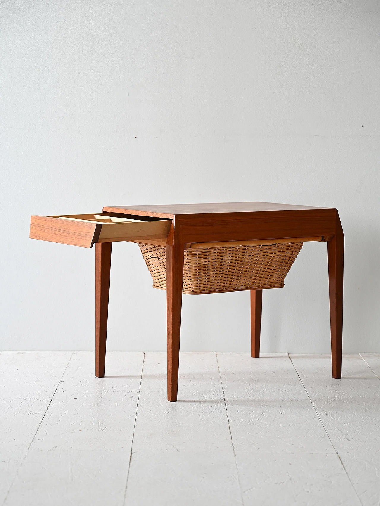 Vintage wool table by Severin Hansen 4