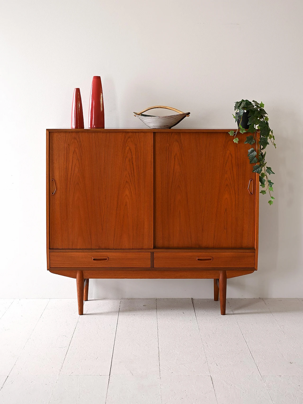 Scandinavian teak highboard 1
