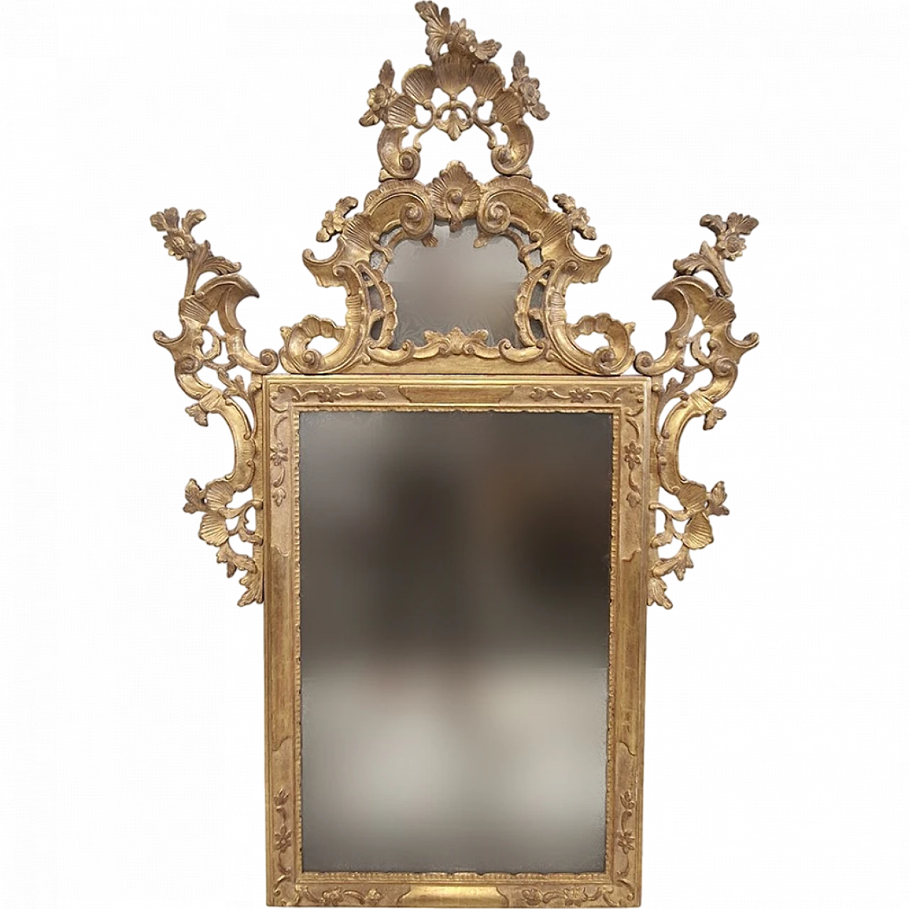 Venetian Louis XV gilded and carved mirror, 18th century 8