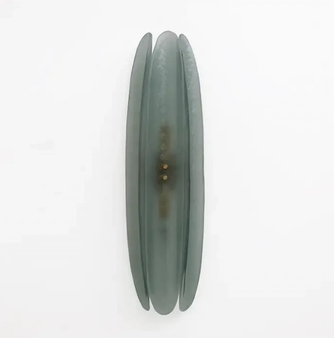 Coppia di lampade in vetro di Murano in stile Fontana Arte, '800 2