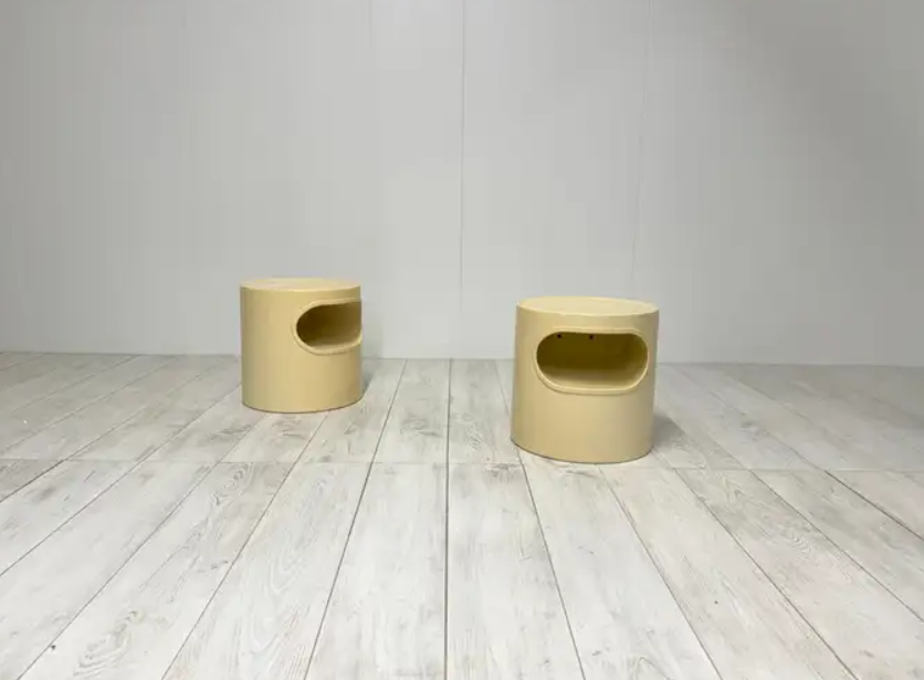 Pair of Giano Vano bedside tables by Schweinberger for Artemide