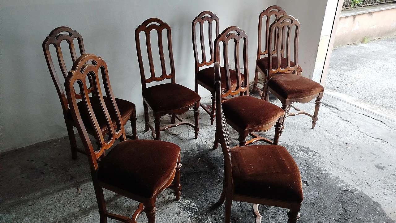 8 Sedie in noce, '800 32