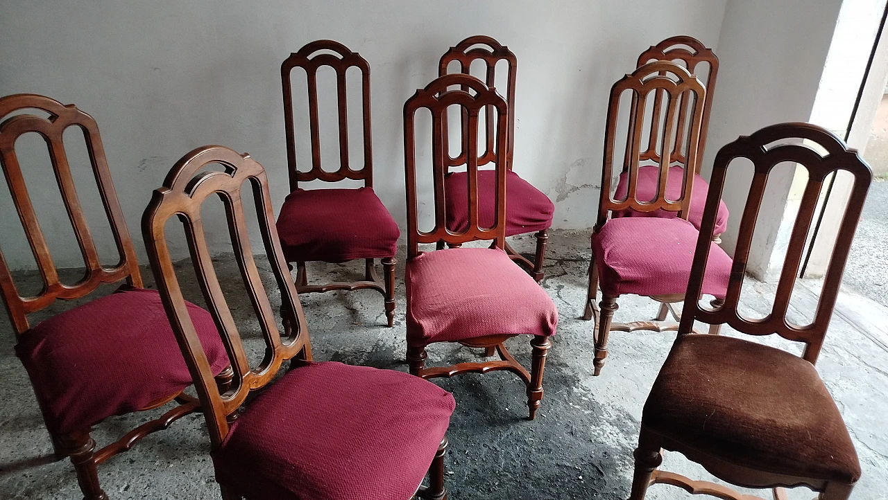 8 Sedie in noce, '800 33