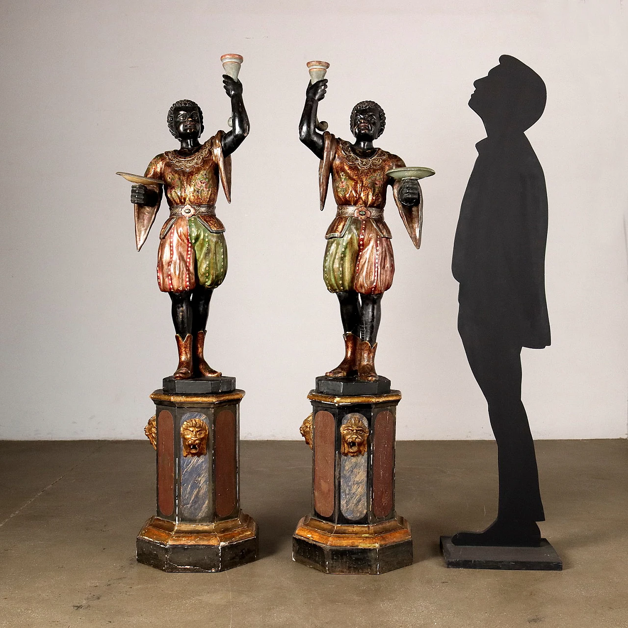 Coppia di Mori Veneziani Reggicero, primo '800 2