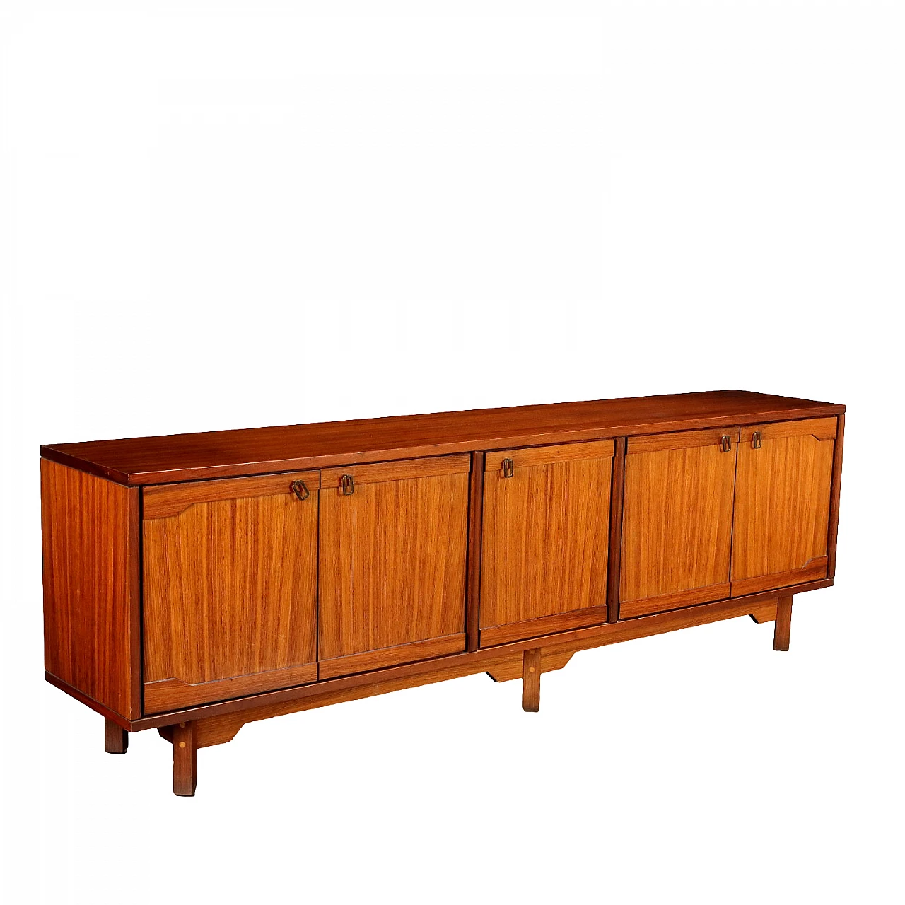 Credenza in impiallicciatura di legni esotici, anni '60 1