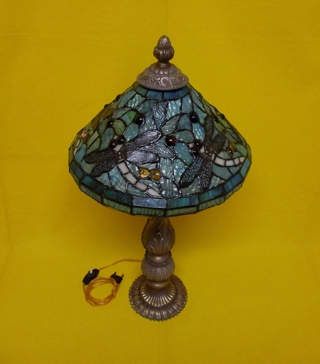 Lampada Art Nouveau stile Tiffany anni 40 3