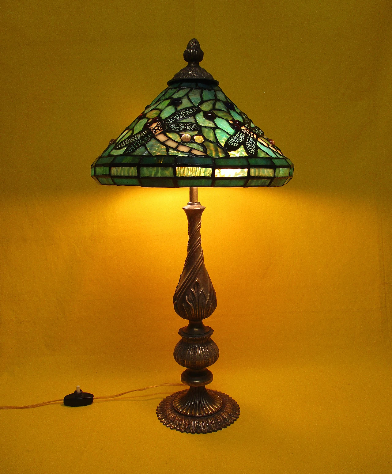 Lampada Art Nouveau stile Tiffany anni 40 9