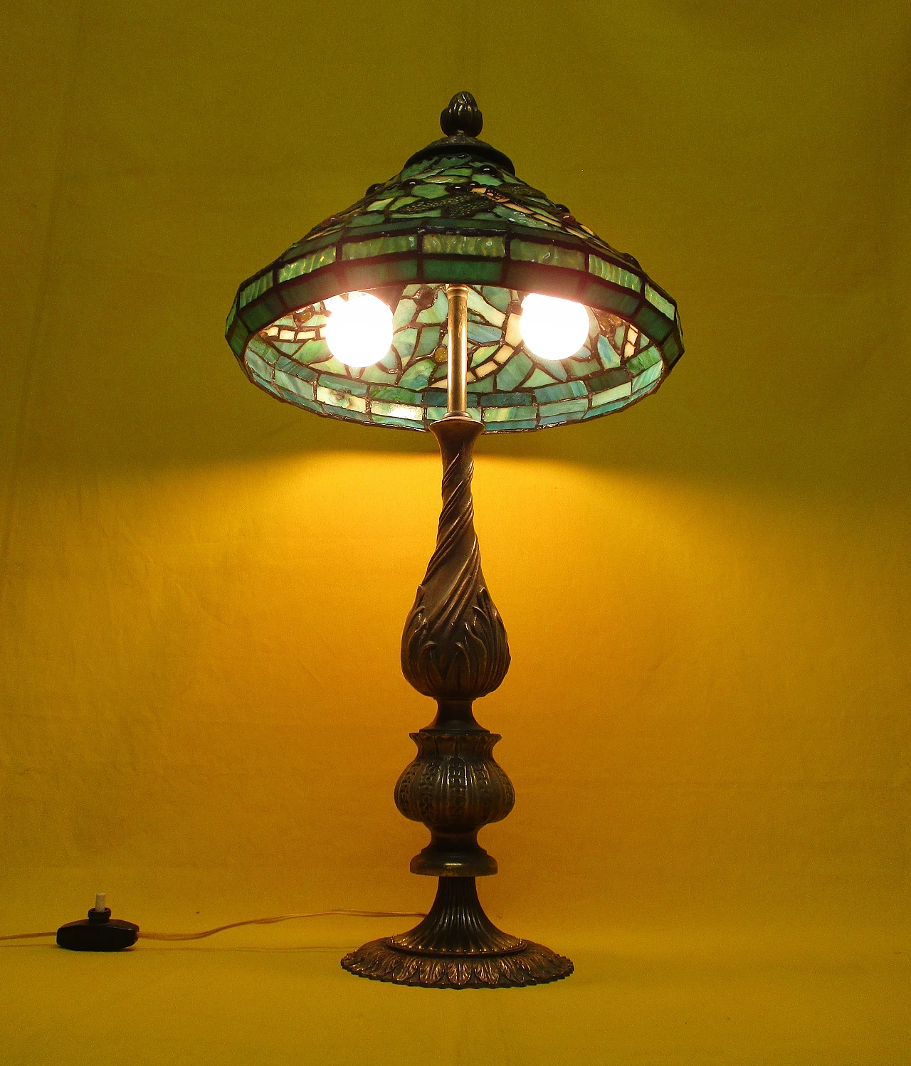 Lampada Art Nouveau stile Tiffany anni 40 10