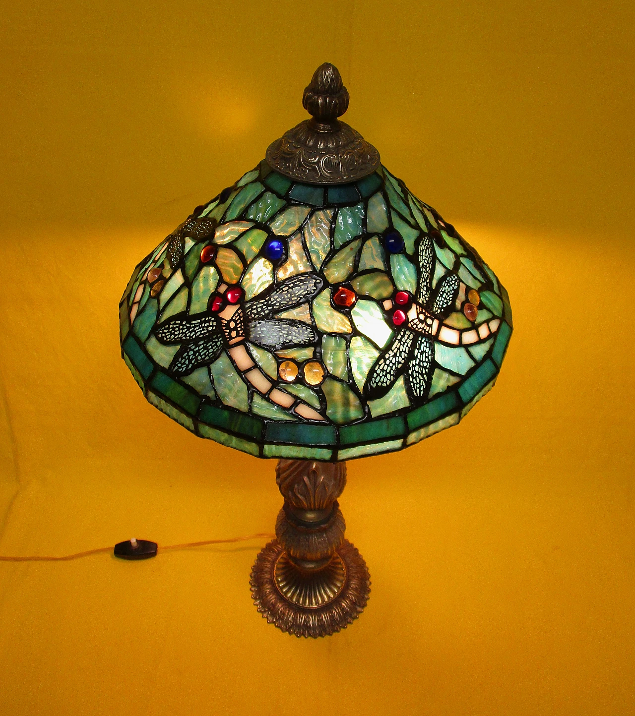Lampada Art Nouveau stile Tiffany anni 40 11