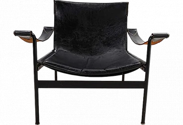 Poltrona lounge in pelle Tecta D99 di Hans Könecke, anni '60