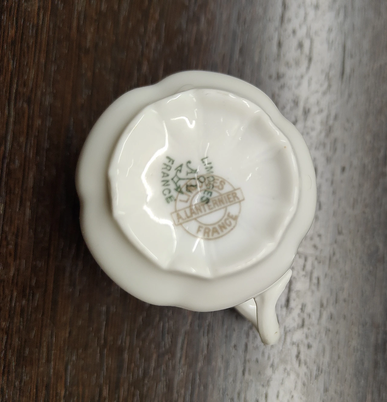 Tazza da caffè con piattino floreali Limoges fine '800 7