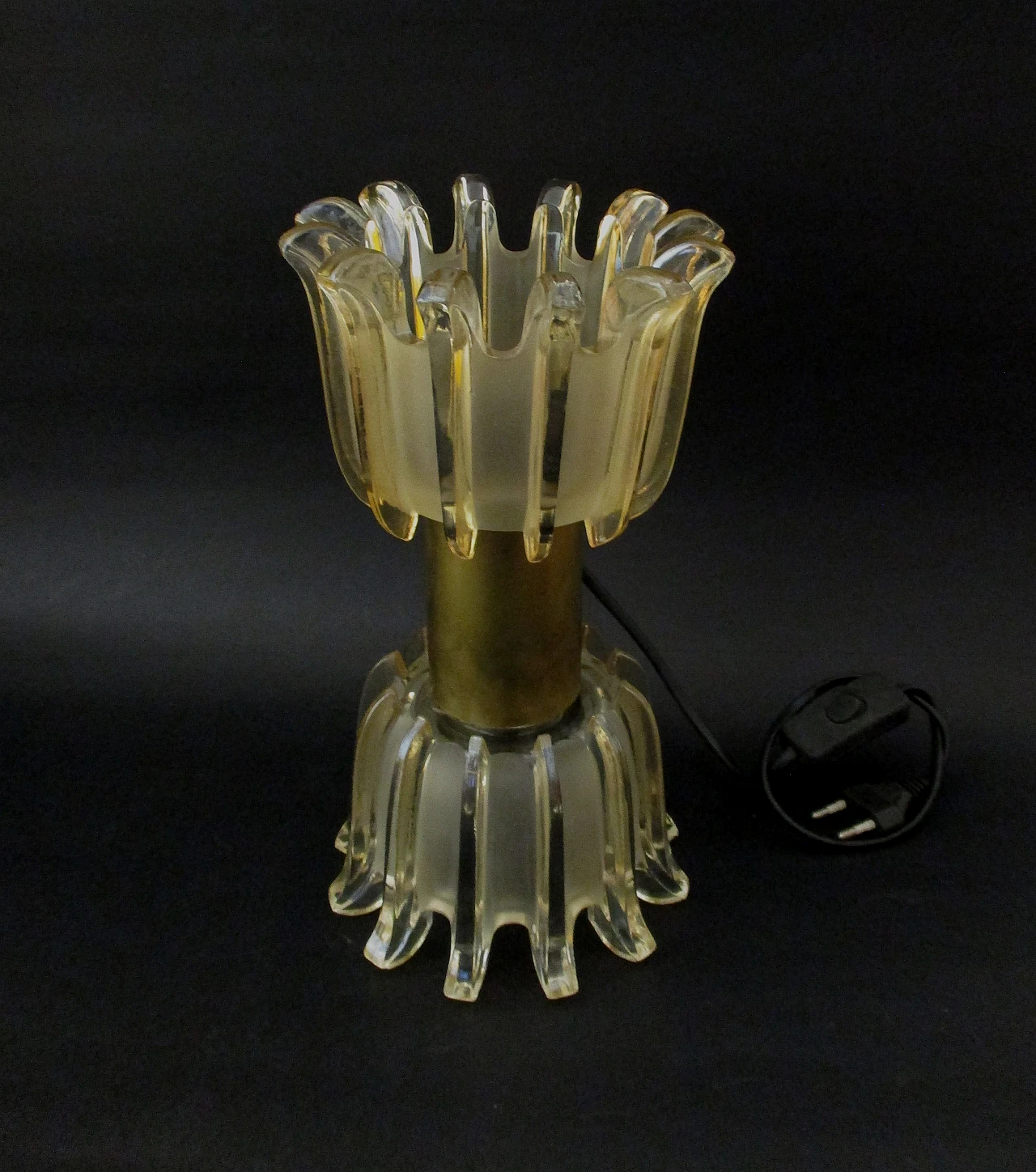 Two-light Seguso lamp in Murano glass, 1960s 1