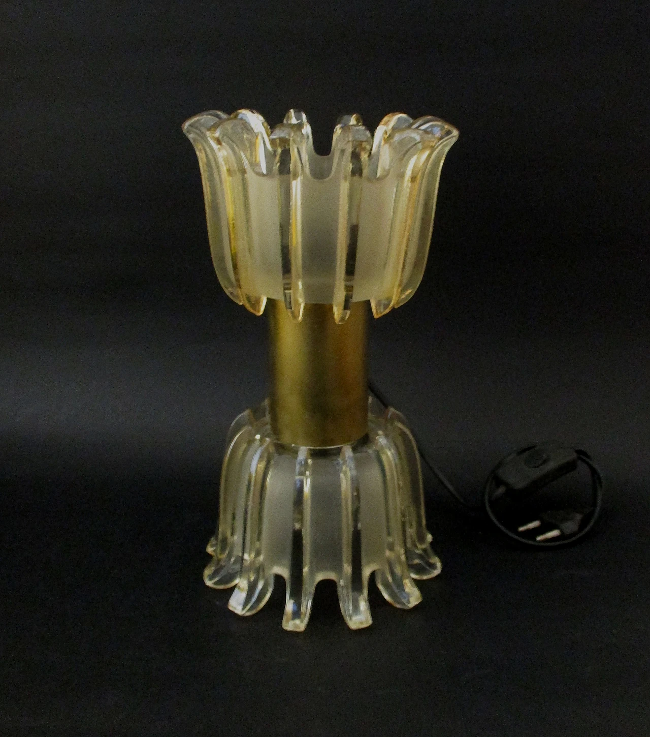 Two-light Seguso lamp in Murano glass, 1960s 2