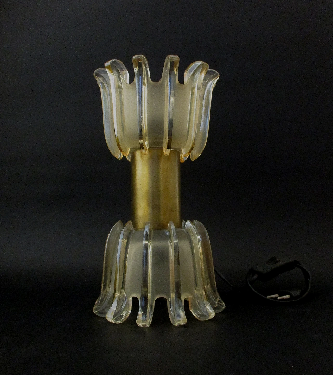 Two-light Seguso lamp in Murano glass, 1960s 4