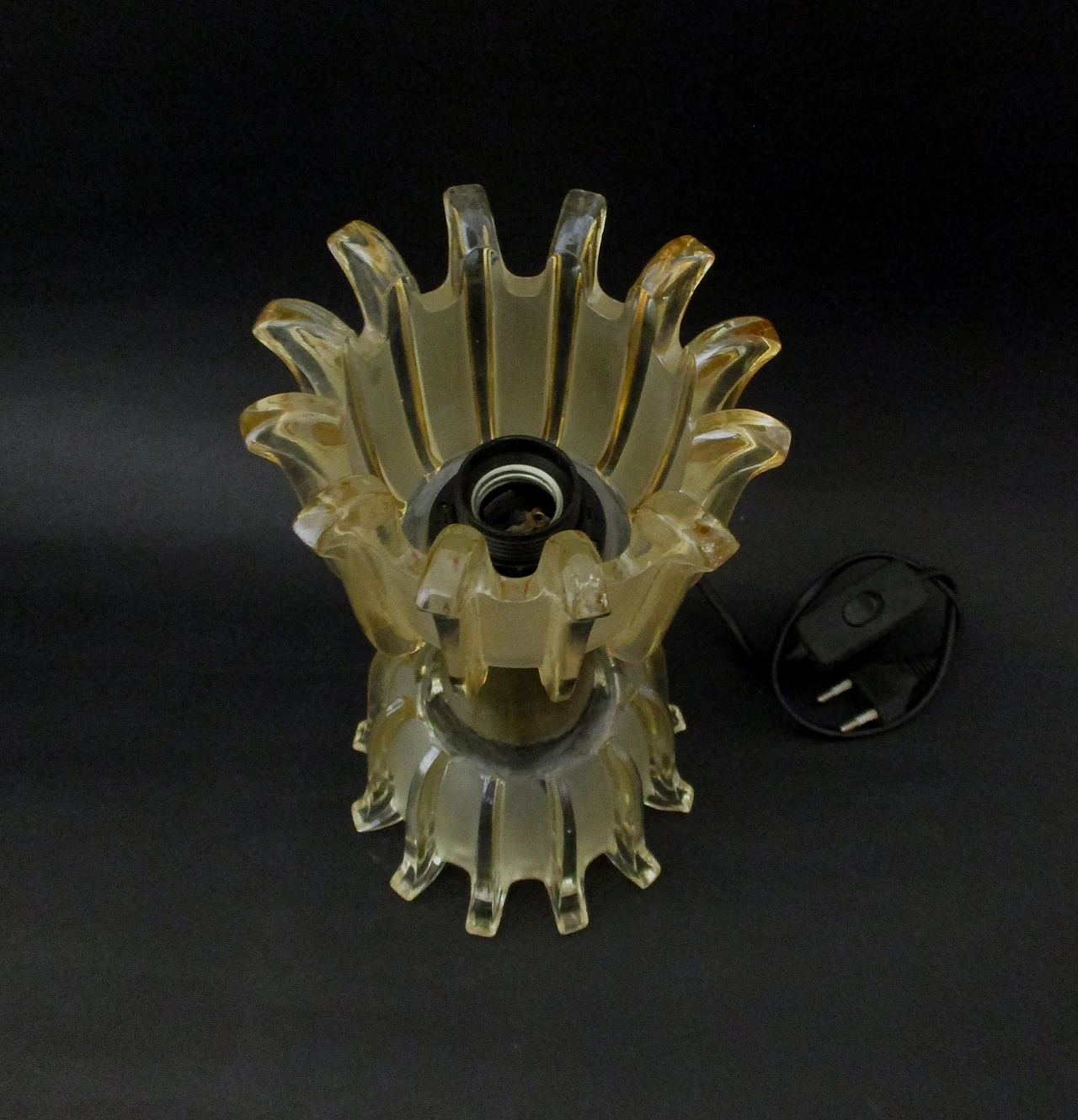 Two-light Seguso lamp in Murano glass, 1960s 5