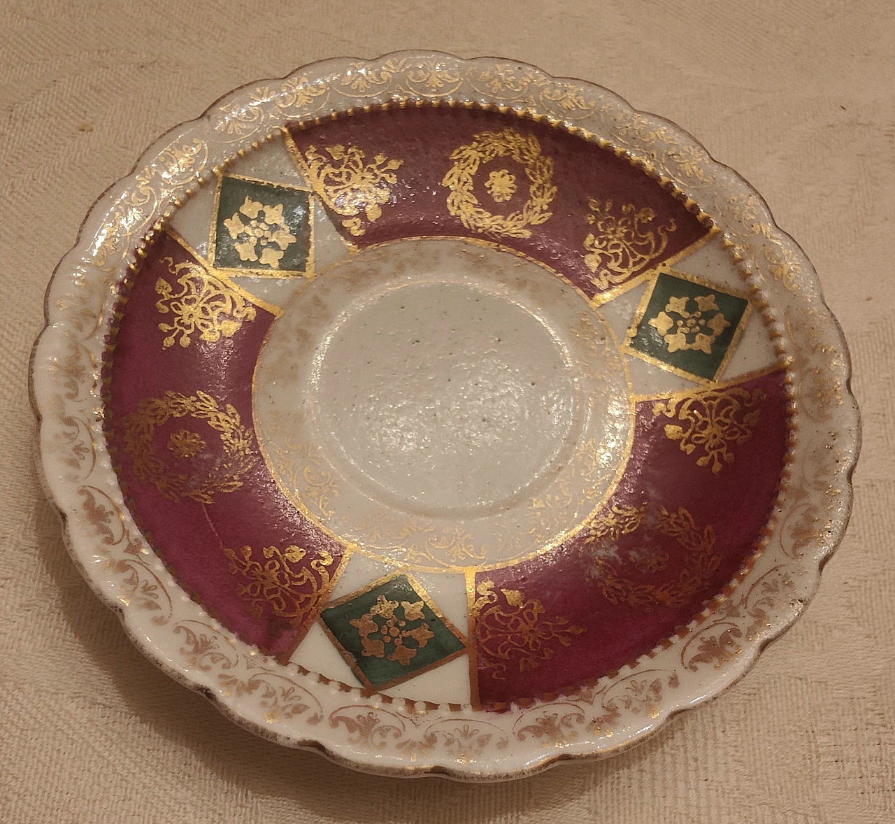 Tazza da caffè e piattino in porcellana Royal Vienna fine Ottocento 8