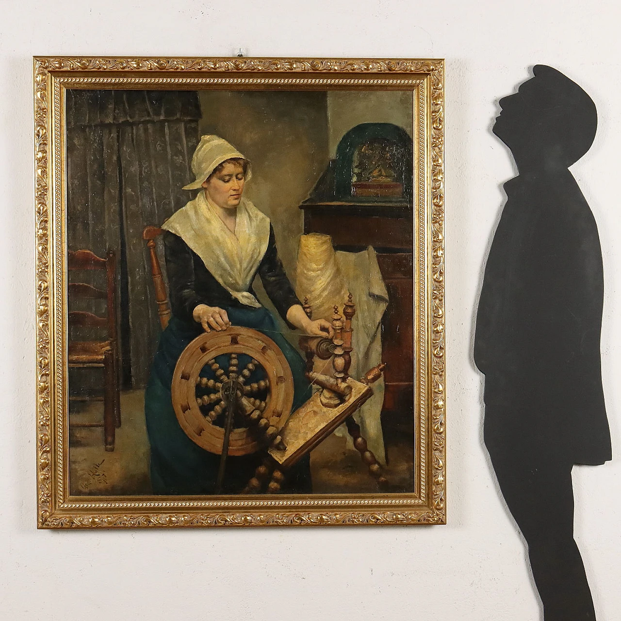 Oscar Halle, La Filatrice, olio su tela, 1897 2