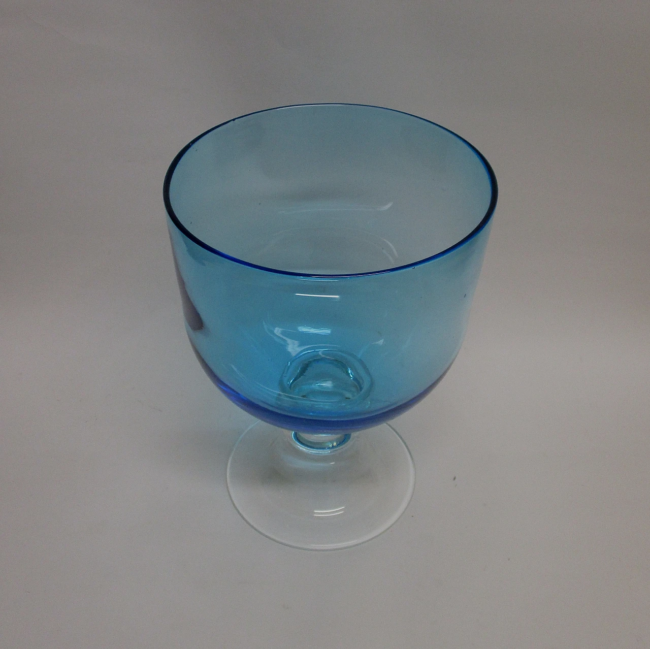 Vaso artistico in vetro di murano soffiato anni '60 3