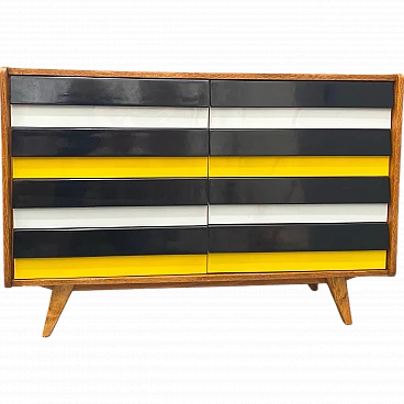 Cassettiera della metà del secolo U-453 di Jiri Jiroutek, 70s