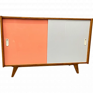 Credenza U-452 della metà del secolo completamente restaurata di Jiří Jiroutek, anni '60, C