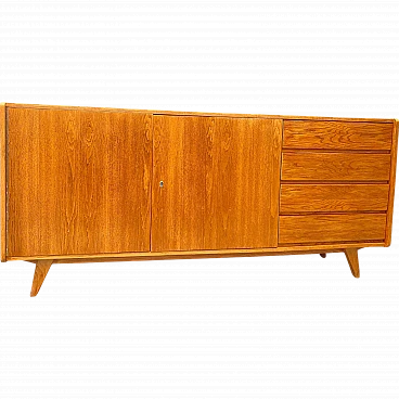 Credenza Mid Century U-460 di Jiří Jiroutek per Interiér Praha, Repubblica ceca