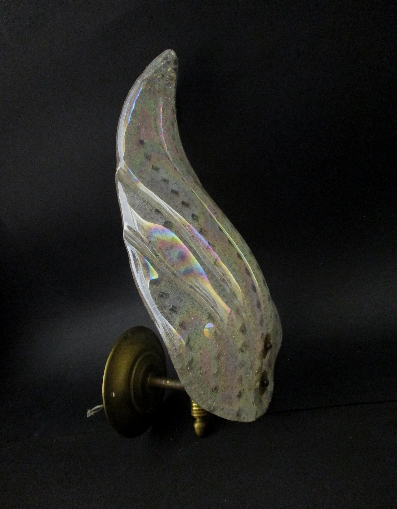 Applique Barovier & Toso vetro murano e ottone anni 50 2