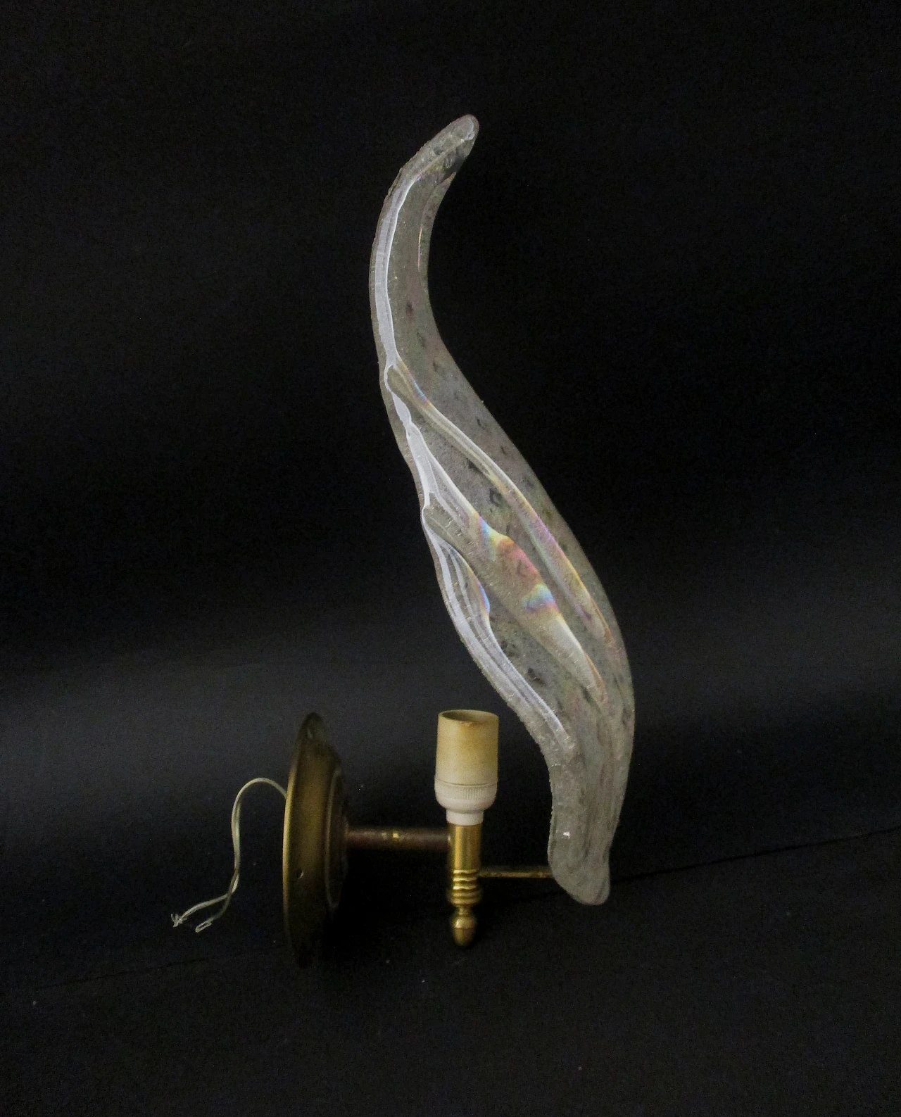 Applique Barovier & Toso vetro murano e ottone anni 50 3