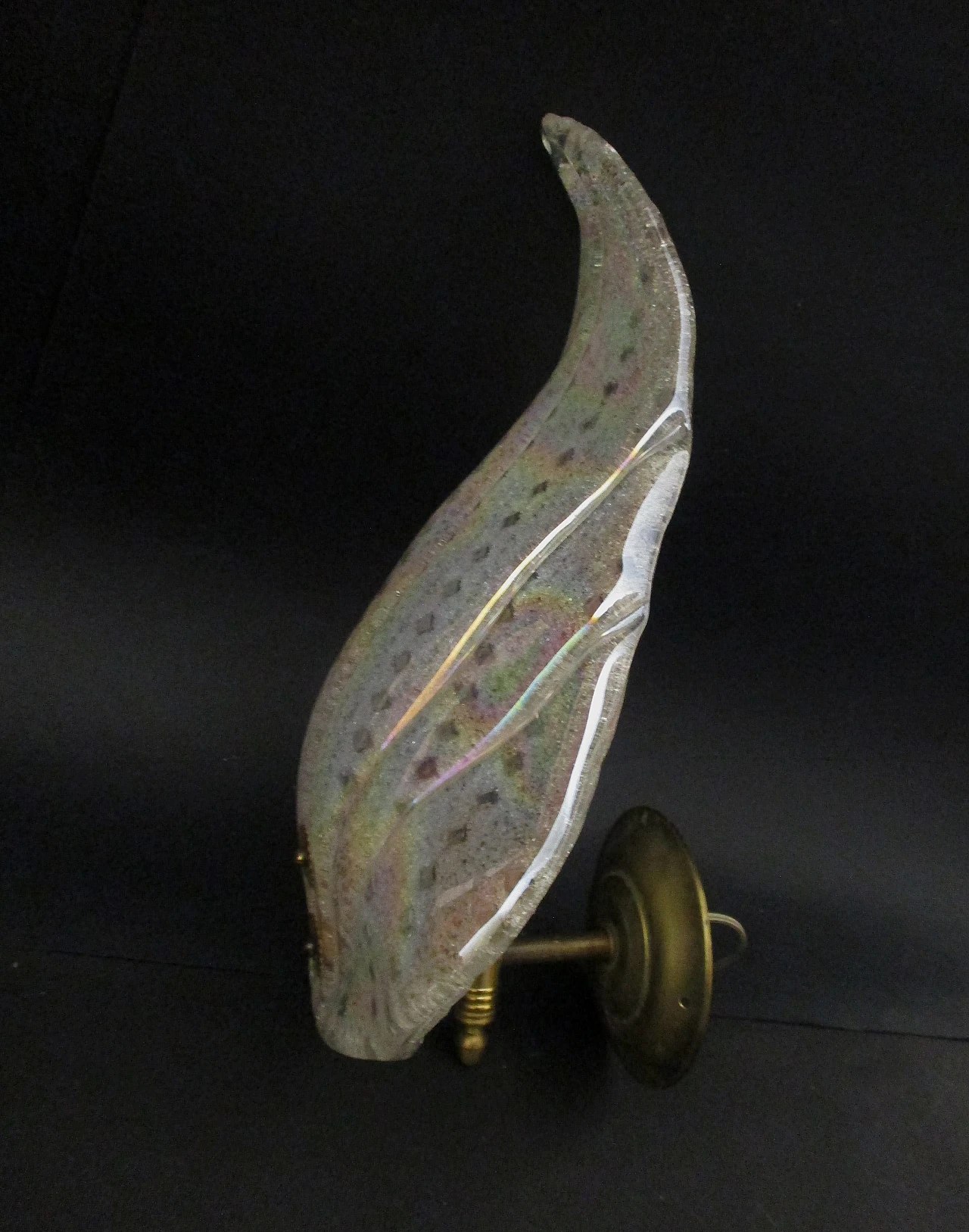 Applique Barovier & Toso vetro murano e ottone anni 50 6