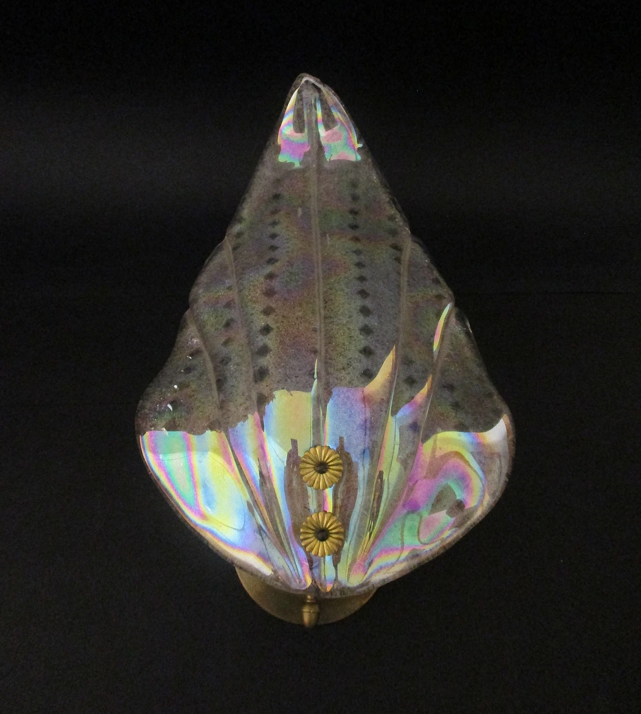 Applique Barovier & Toso vetro murano e ottone anni 50 8