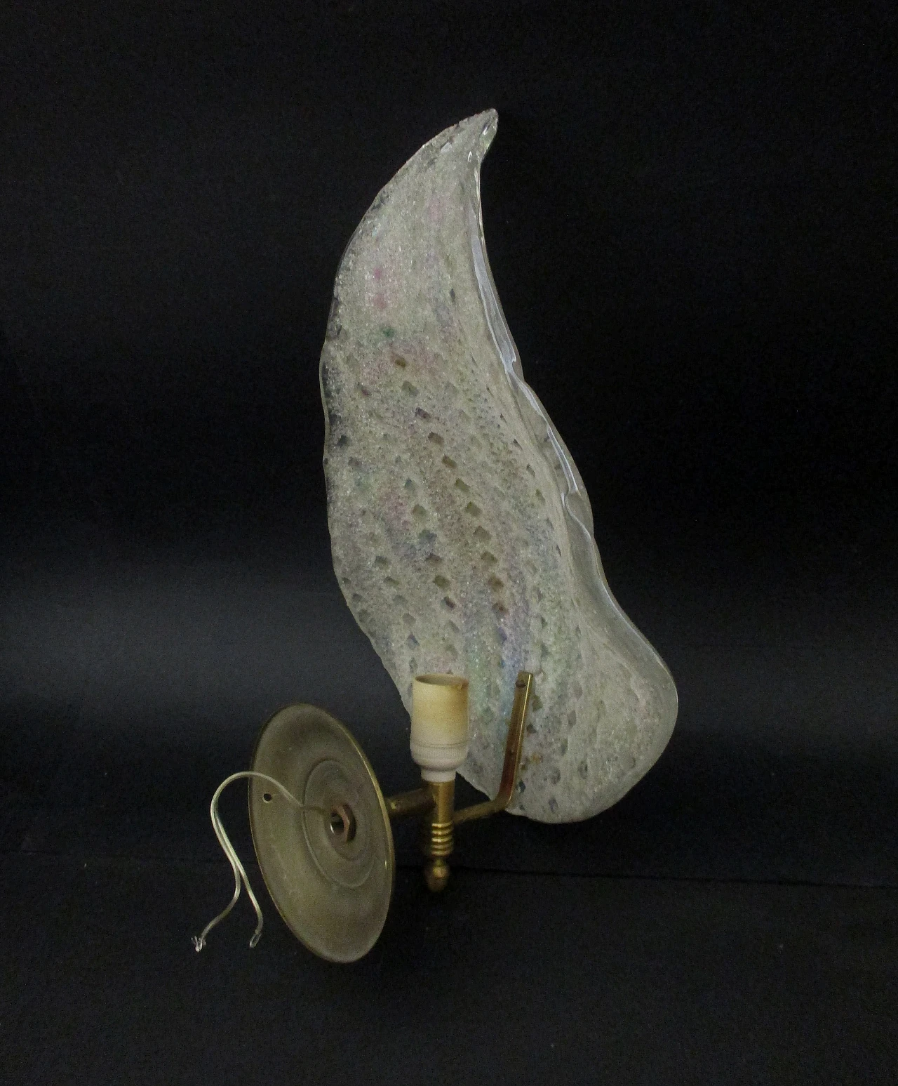 Applique Barovier & Toso vetro murano e ottone anni 50 9