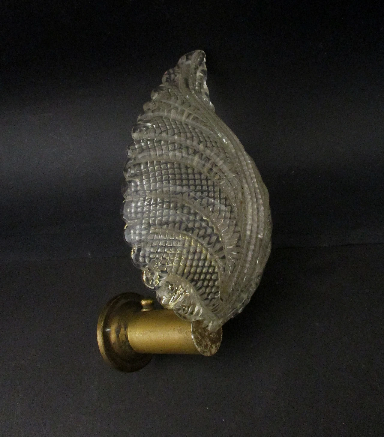 Applique Barovier & Toso vetro murano e ottone anni 40 2