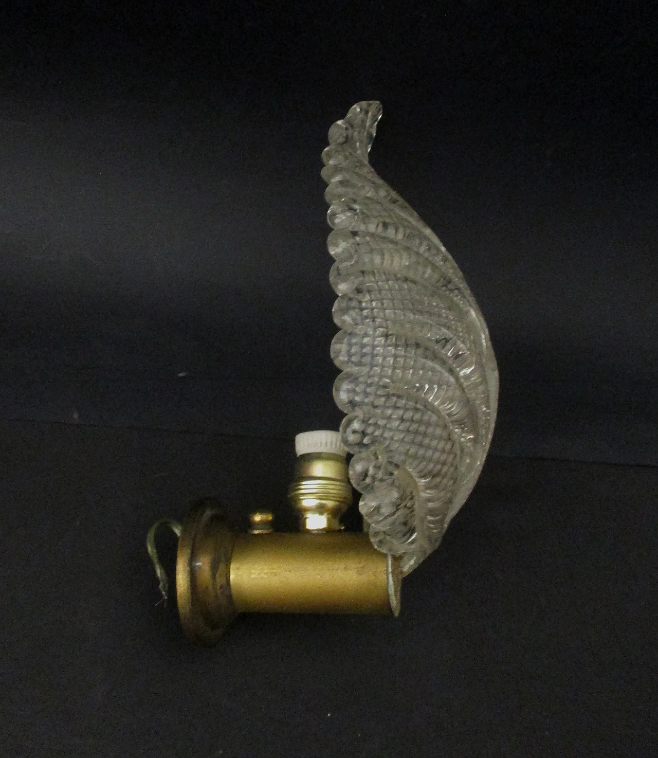 Applique Barovier & Toso vetro murano e ottone anni 40 3