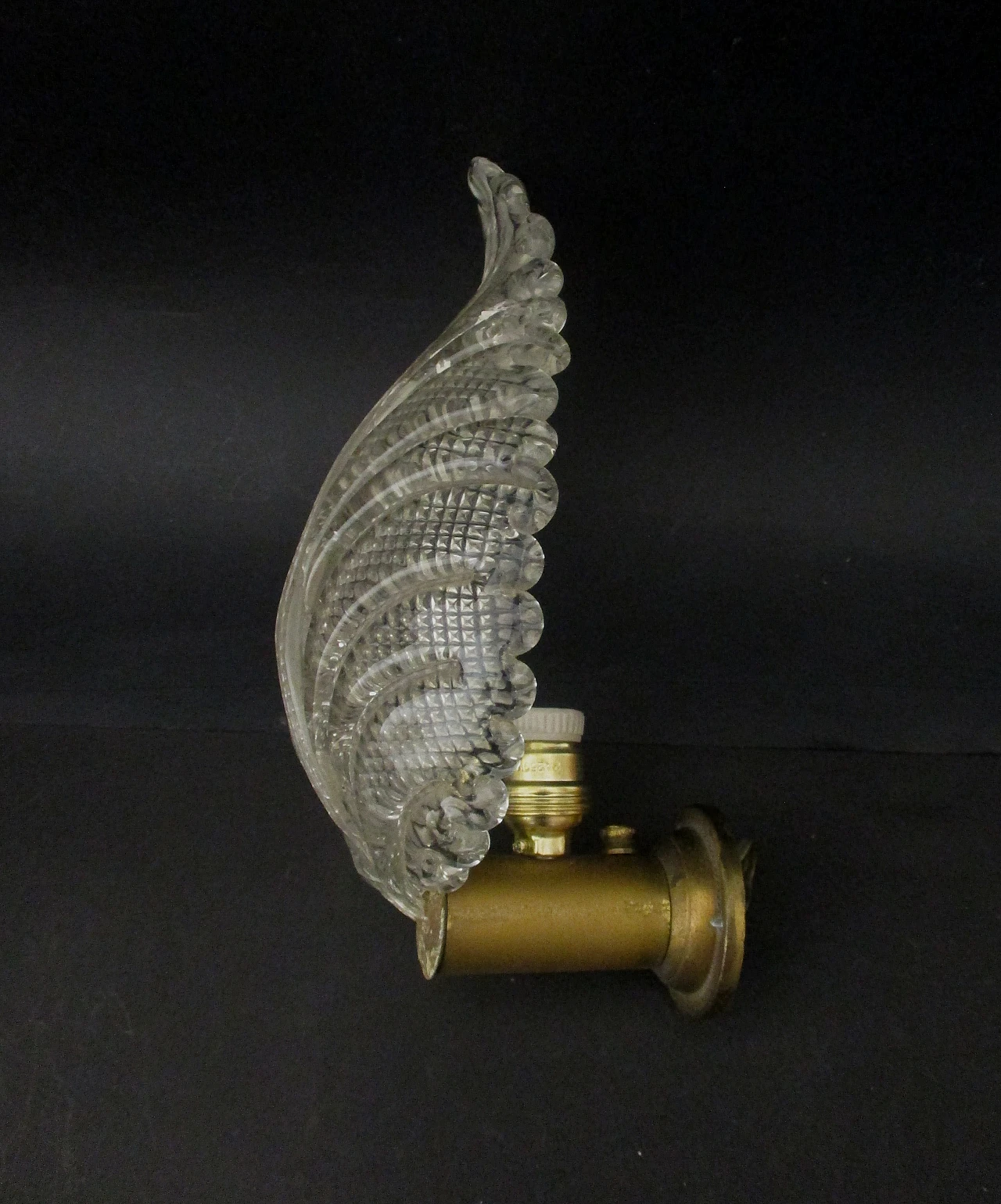 Applique Barovier & Toso vetro murano e ottone anni 40 5