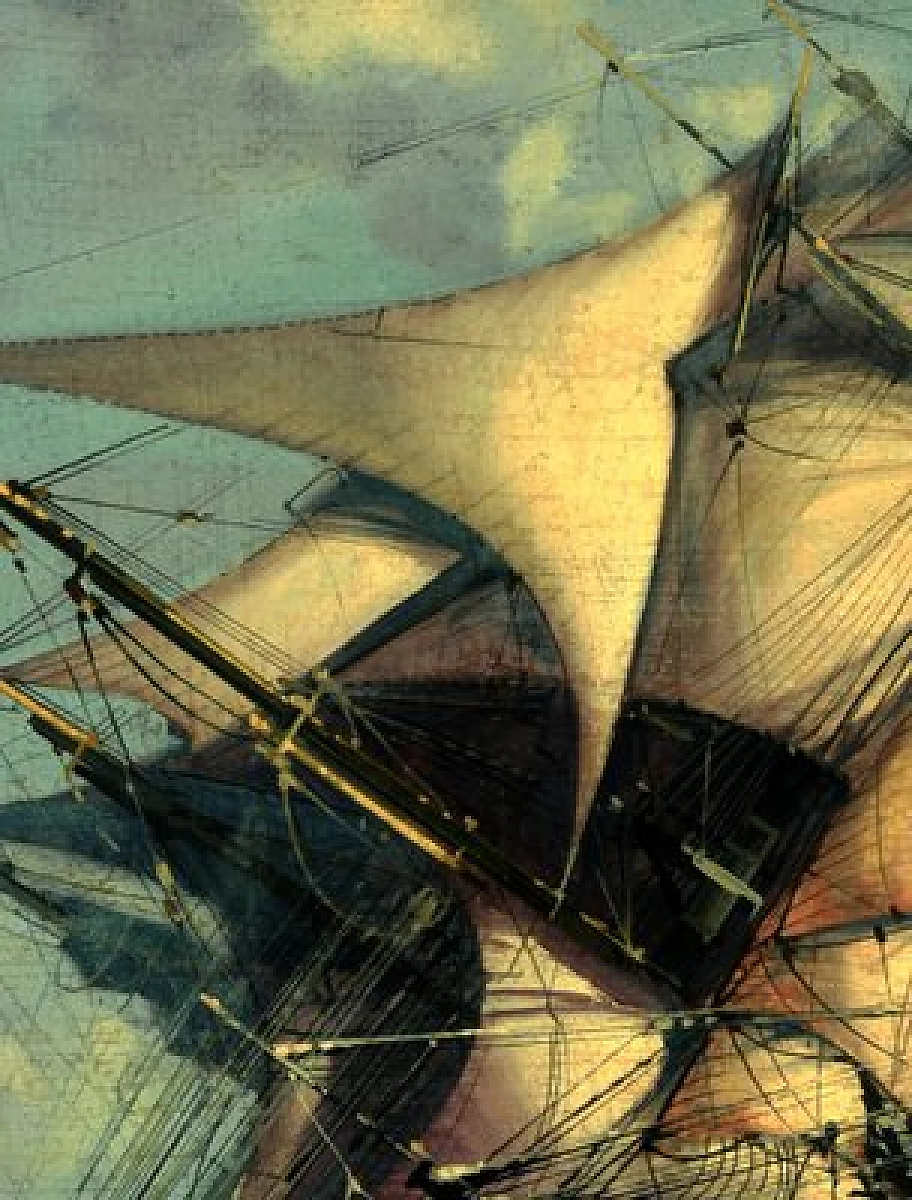 London Veliero di John Stevens, olio su tela, fine '900 3