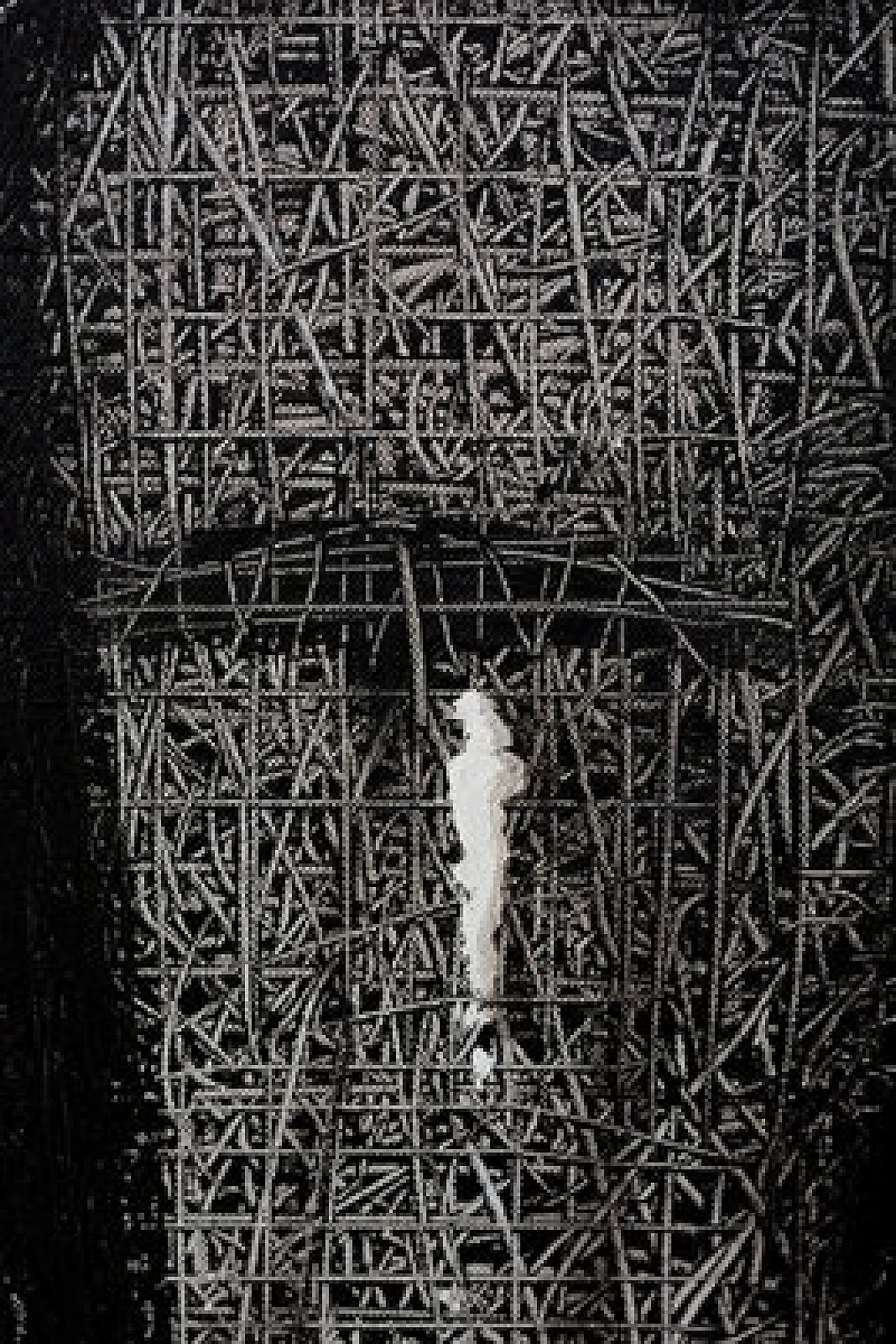 Vecchio Calzino di Massimo D'Orta, tecnica mista su tela, anni 2000 2