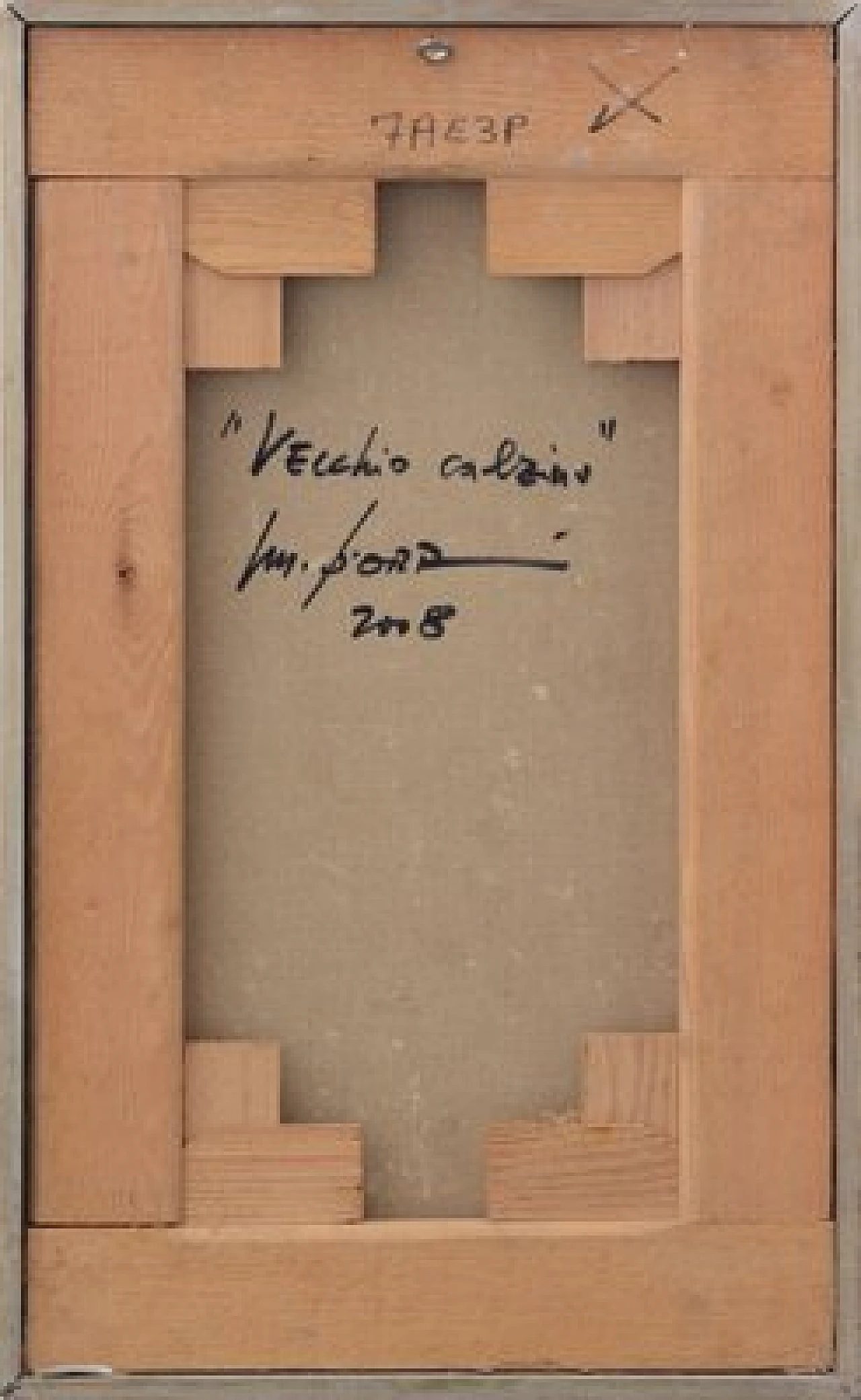 Vecchio Calzino di Massimo D'Orta, tecnica mista su tela, anni 2000 5