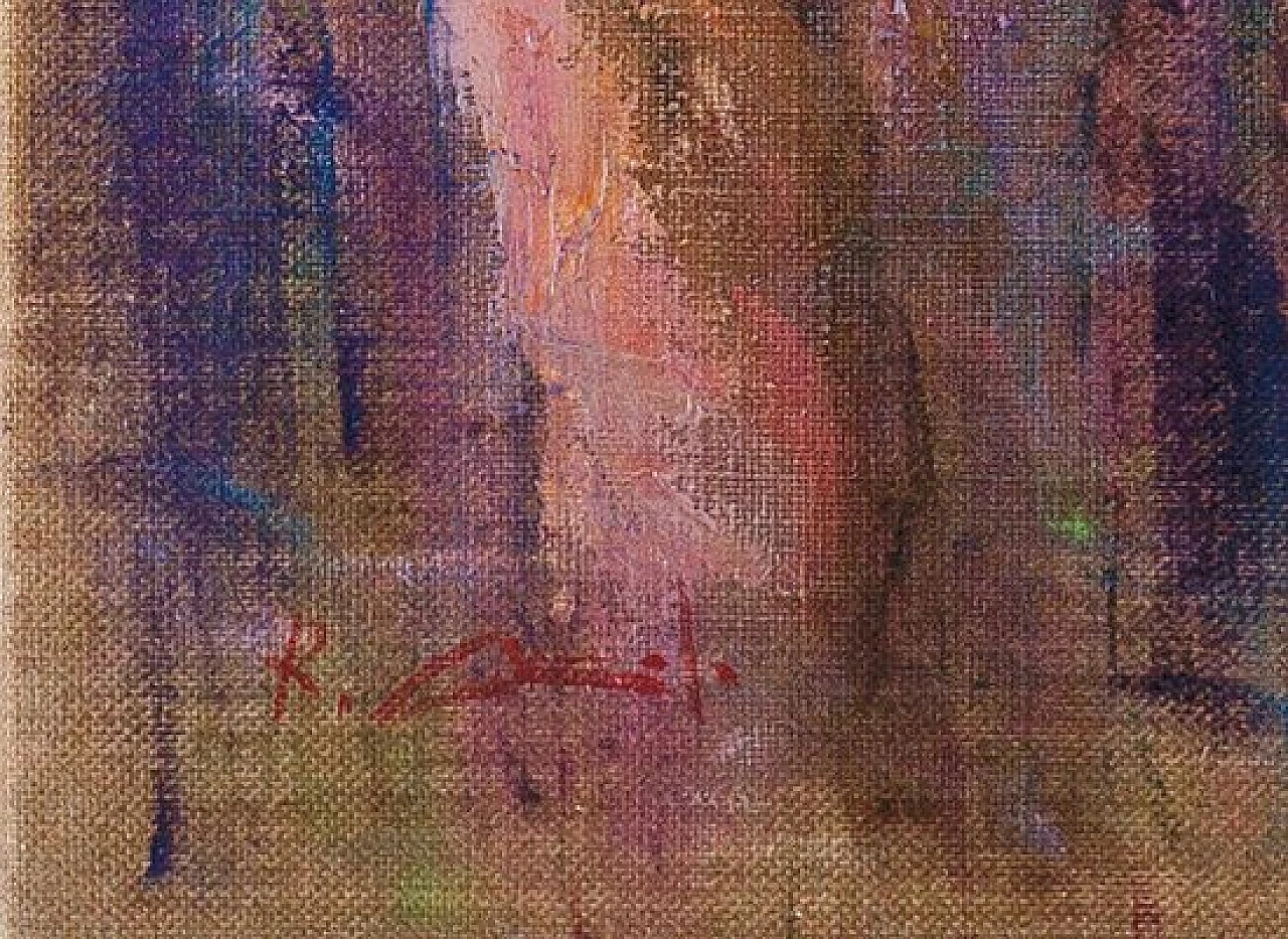 Metropolis di Renato Criscuolo, olio su tela, anni 2000 6