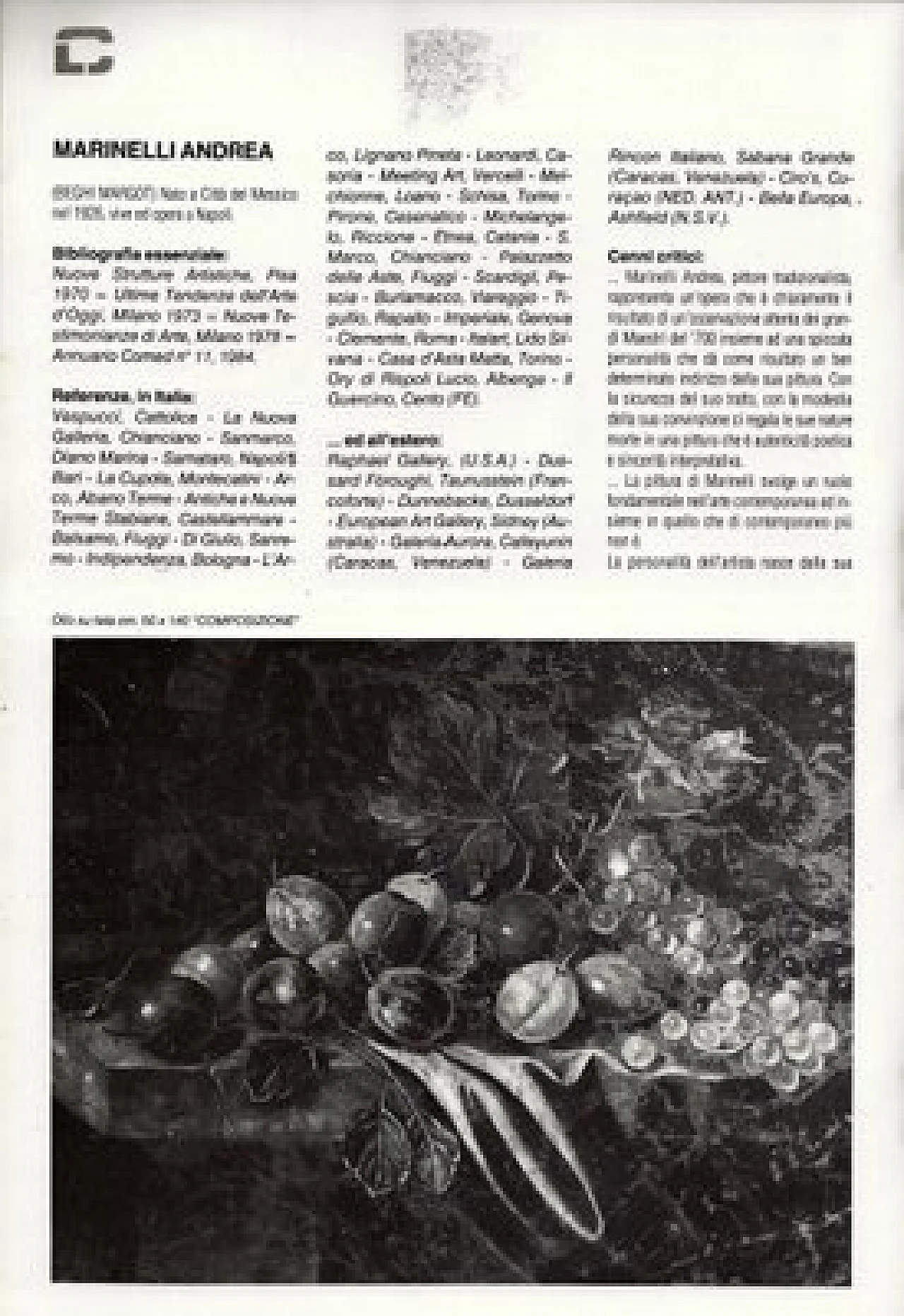 Natura morta con frutta di Andrea Marinelli, olio su tela, anni '80 8