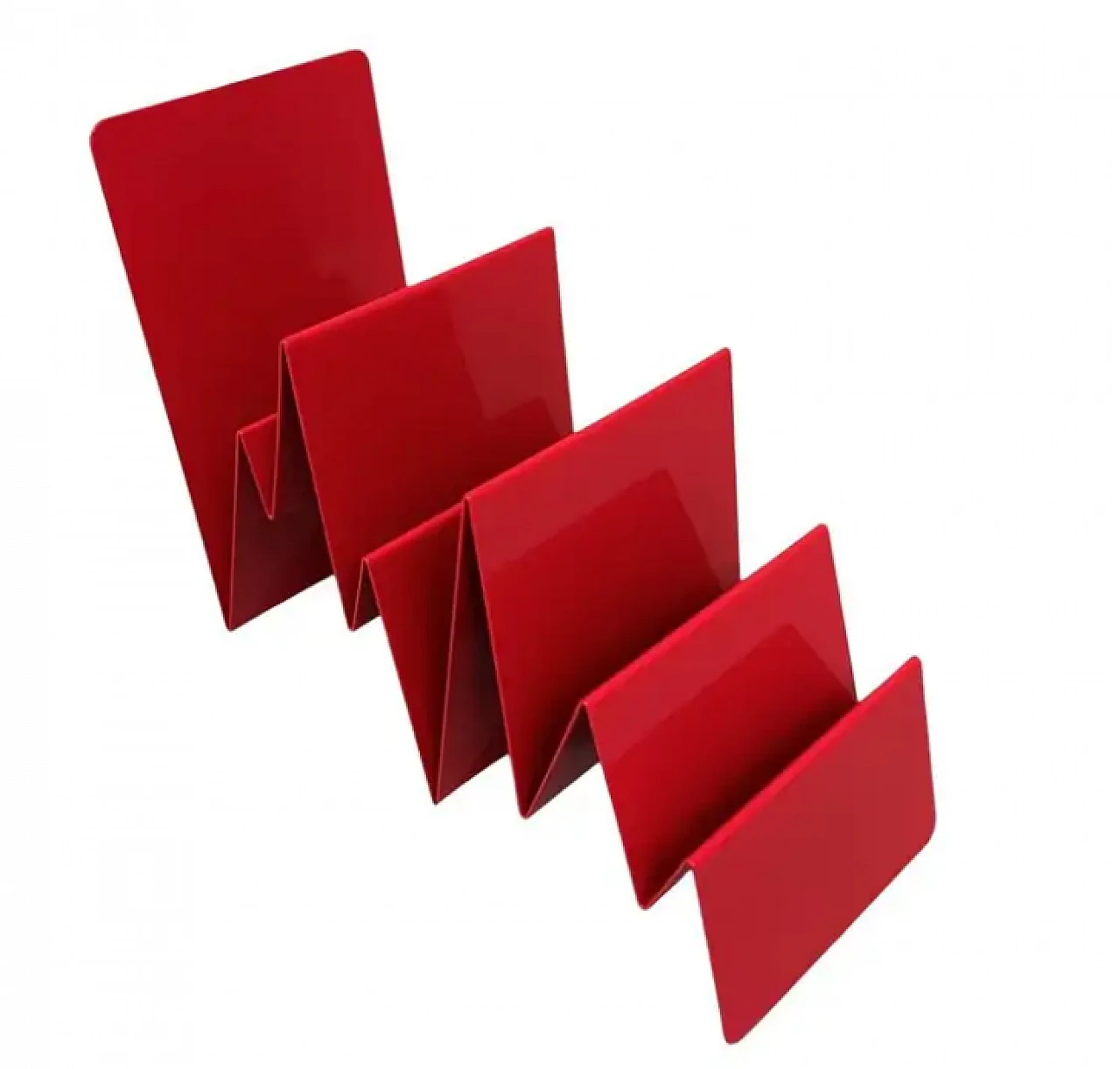 Porta buste e biglietti in metallo verniciato, anni '70 1