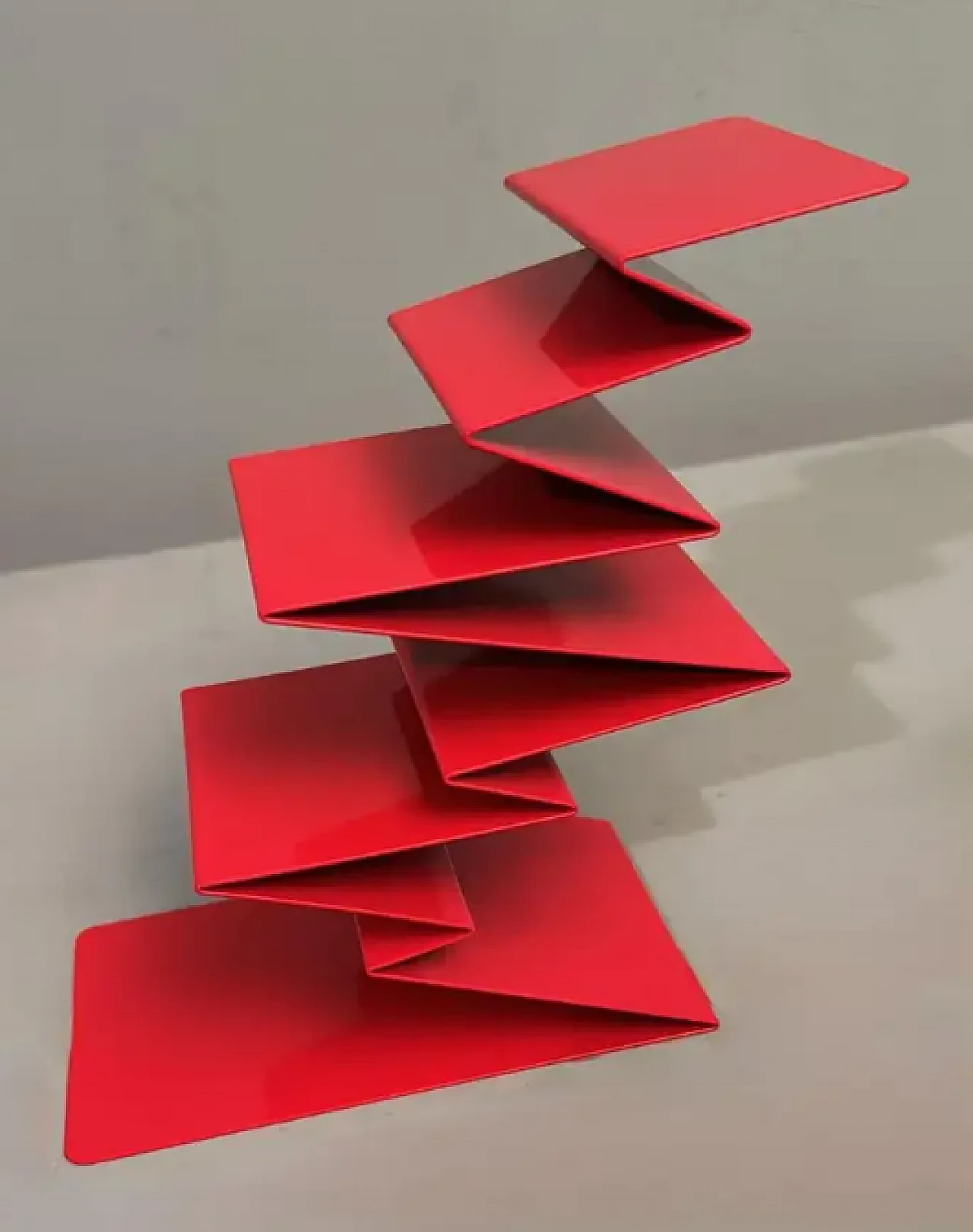 Porta buste e biglietti in metallo verniciato, anni '70 4