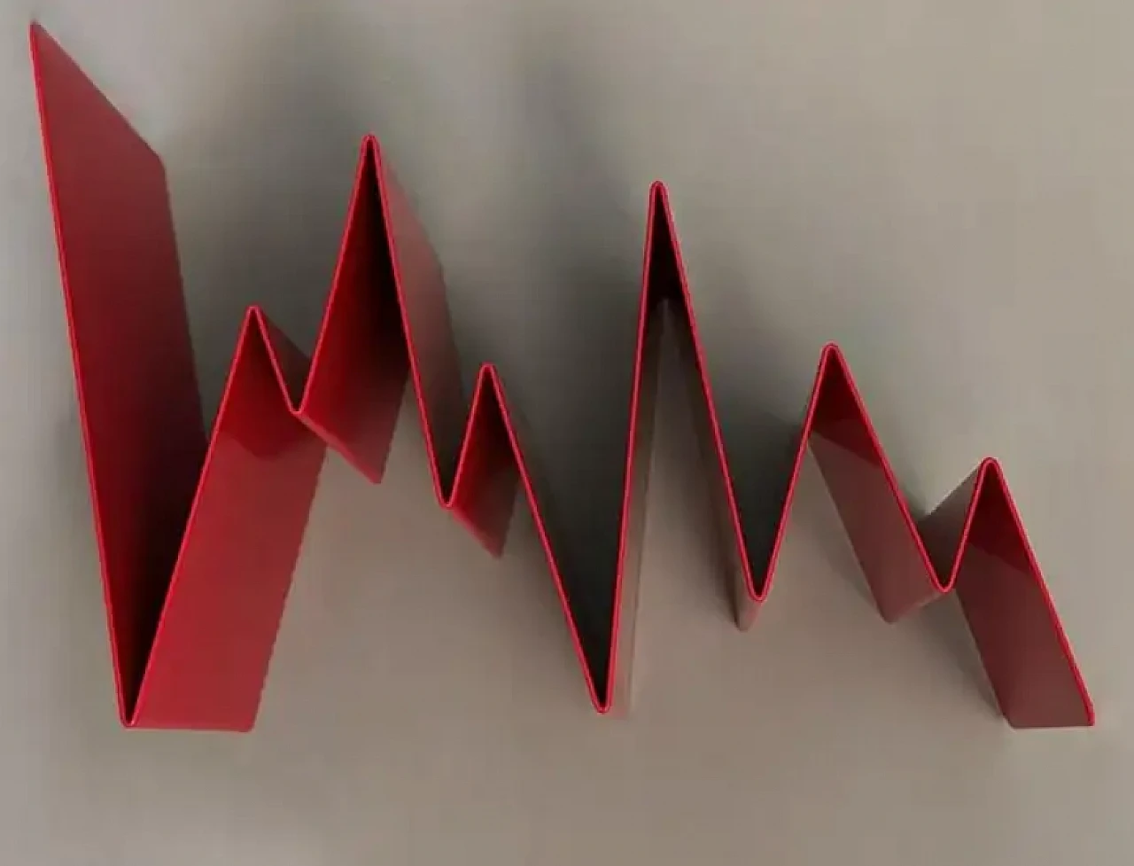 Porta buste e biglietti in metallo verniciato, anni '70 6