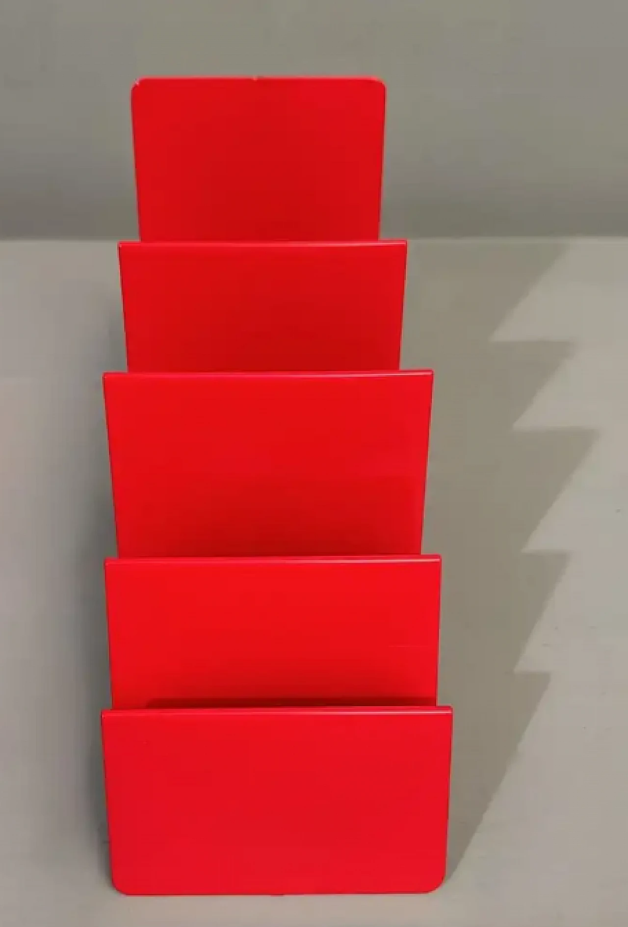 Porta buste e biglietti in metallo verniciato, anni '70 7