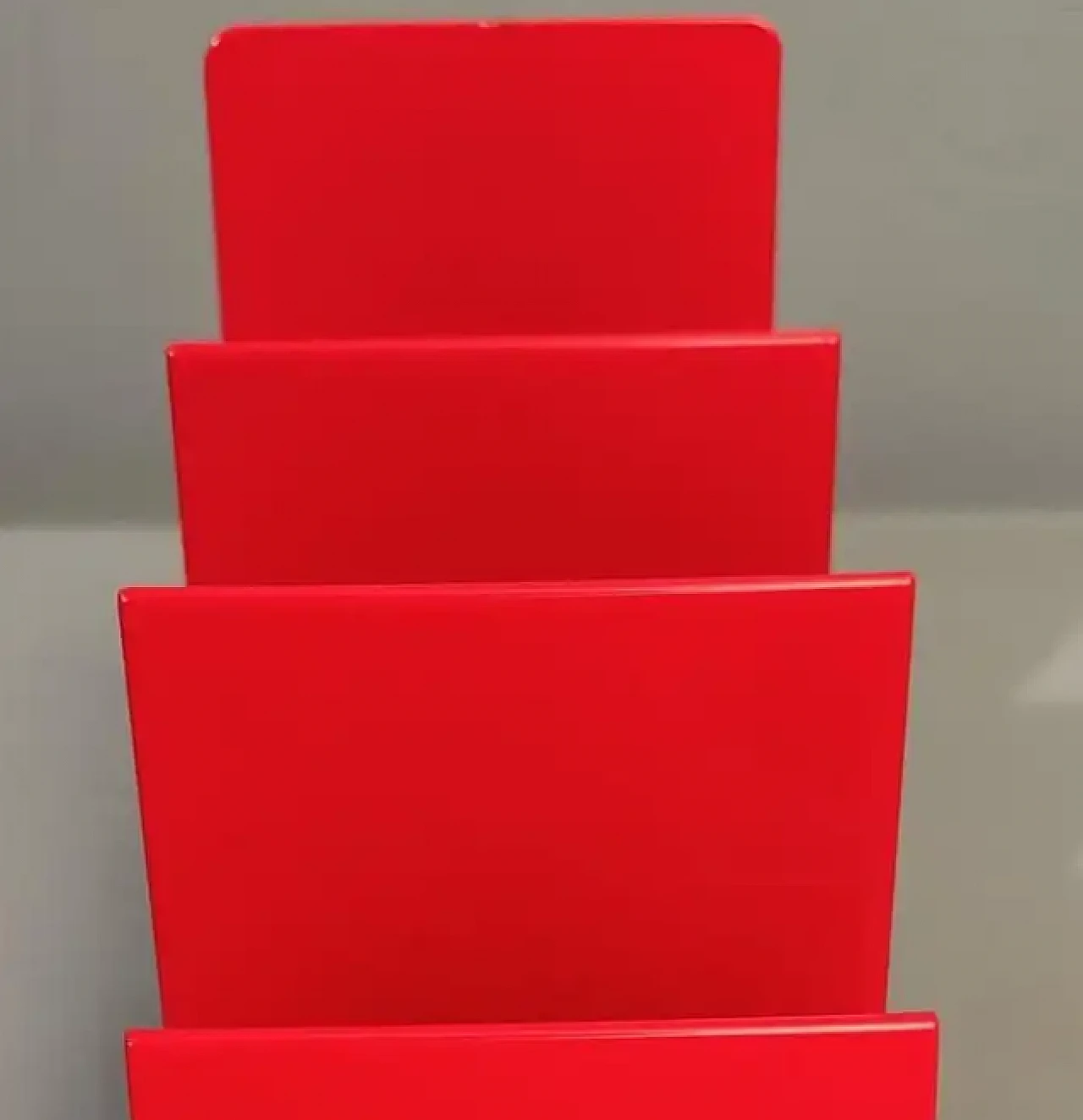 Porta buste e biglietti in metallo verniciato, anni '70 8