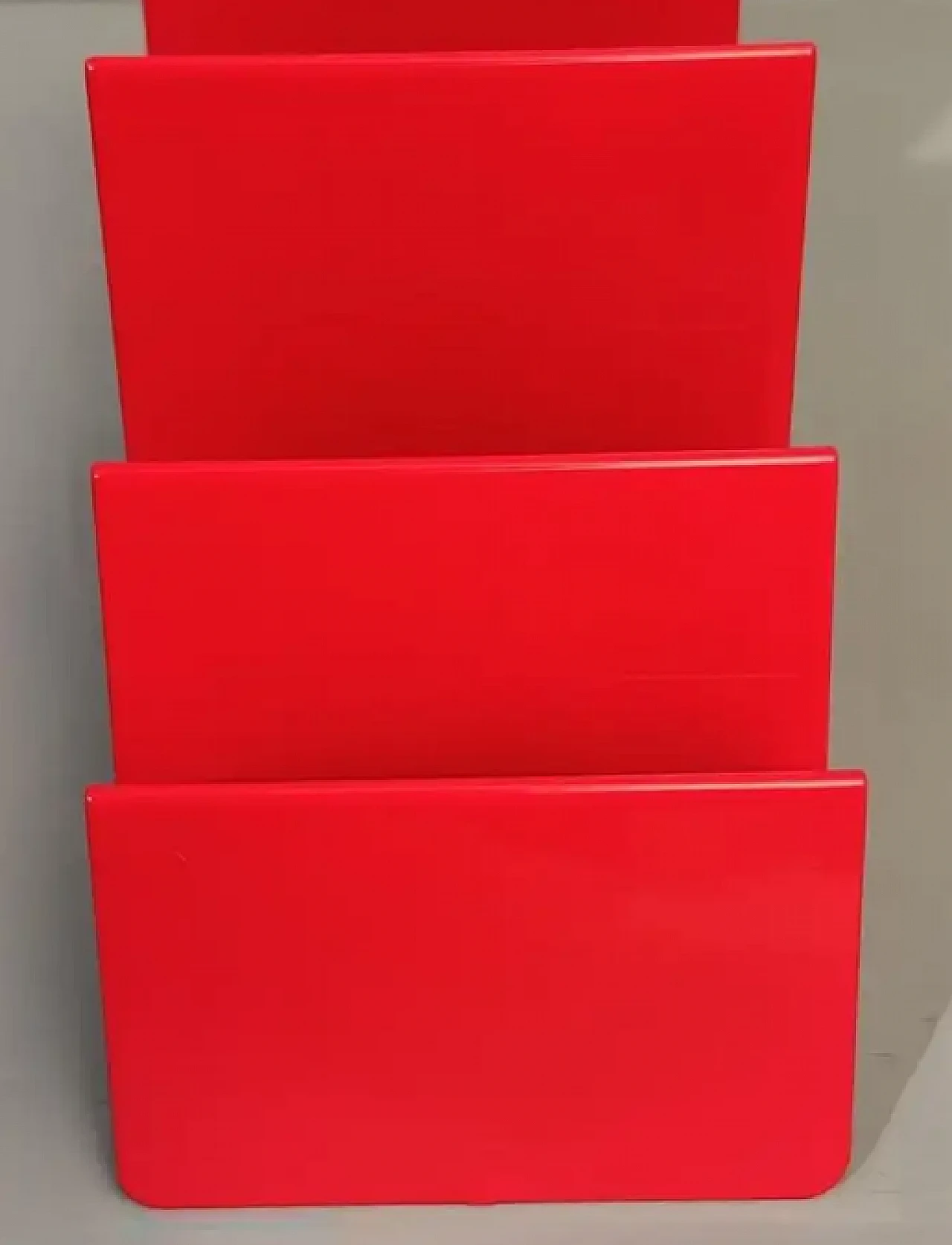 Porta buste e biglietti in metallo verniciato, anni '70 9