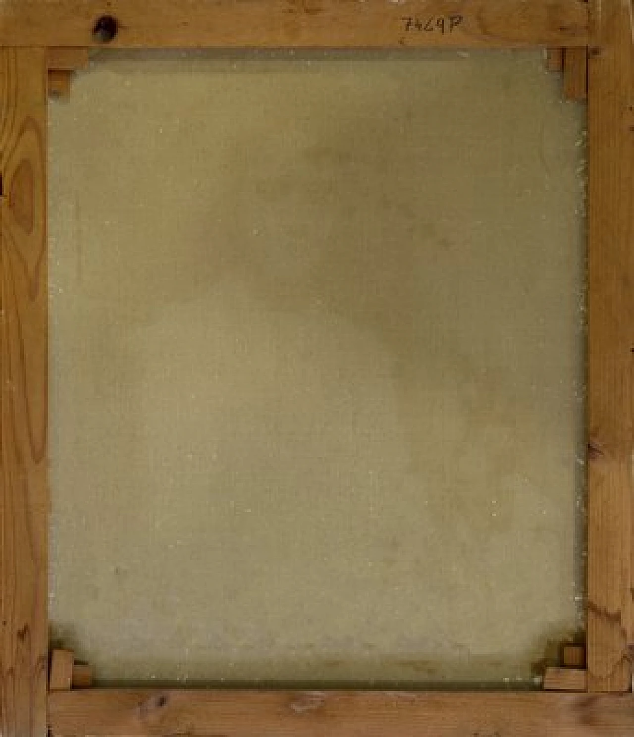 Volto con fiori di Mario Gianquitto, olio su tela, anni '90 5